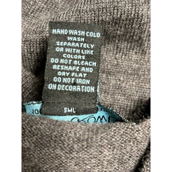 Cynthia Rowley 100% Merino Wool Button Up Cardigan Sweater Womens Size XL Brown - Picture 4 of 6